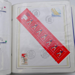 Collection timbres commémoratifs de France neufs et oblitérés.