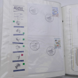 Collection timbres commémoratifs de France neufs et oblitérés.