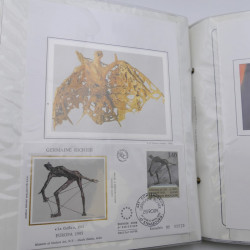 Collection timbres commémoratifs de France neufs et oblitérés.