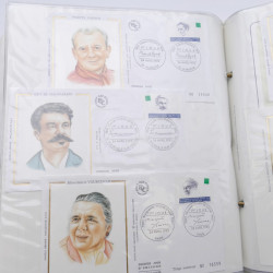 Collection timbres commémoratifs de France neufs et oblitérés.