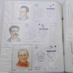 Collection timbres commémoratifs de France neufs et oblitérés.