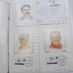 Collection timbres commémoratifs de France neufs et oblitérés.