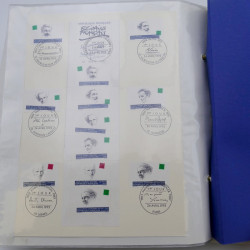 Collection timbres commémoratifs de France neufs et oblitérés.