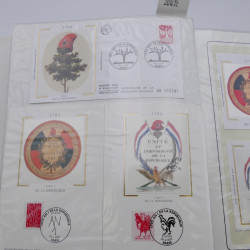 Collection timbres commémoratifs de France neufs et oblitérés.