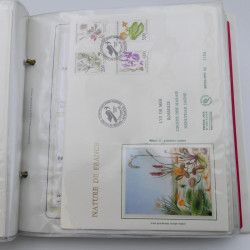 Collection timbres commémoratifs de France neufs et oblitérés.