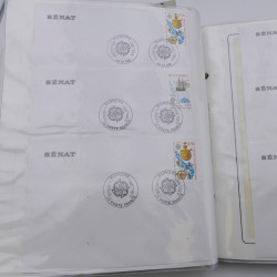 Collection timbres commémoratifs de France neufs et oblitérés.