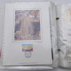 Collection timbres commémoratifs de France neufs et oblitérés.