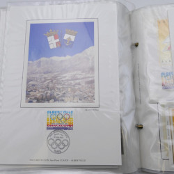 Collection timbres commémoratifs de France neufs et oblitérés.