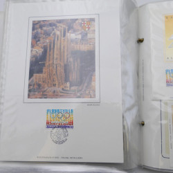Collection timbres commémoratifs de France neufs et oblitérés.