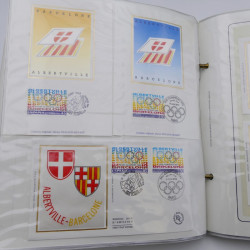 Collection timbres commémoratifs de France neufs et oblitérés.
