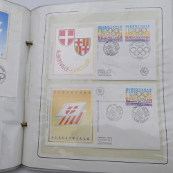 Collection timbres commémoratifs de France neufs et oblitérés.