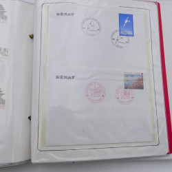 Collection timbres commémoratifs de France neufs et oblitérés.