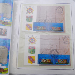 Collection timbres commémoratifs de France neufs et oblitérés.