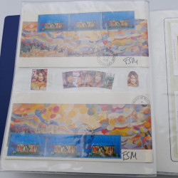 Collection timbres commémoratifs de France neufs et oblitérés.