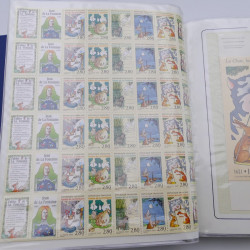 Collection timbres commémoratifs de France neufs et oblitérés.
