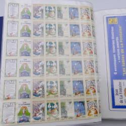 Collection timbres commémoratifs de France neufs et oblitérés.