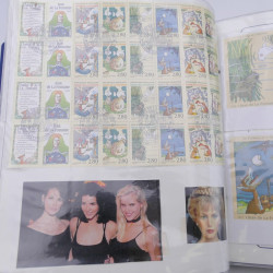 Collection timbres commémoratifs de France neufs et oblitérés.