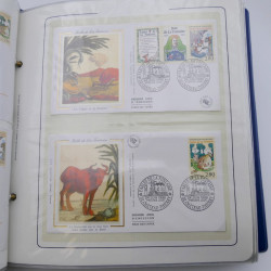 Collection timbres commémoratifs de France neufs et oblitérés.