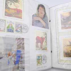 Collection timbres commémoratifs de France neufs et oblitérés.