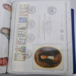 Collection timbres commémoratifs de France neufs et oblitérés.