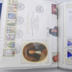 Collection timbres commémoratifs de France neufs et oblitérés.