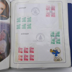 Collection timbres commémoratifs de France neufs et oblitérés.