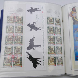 Collection timbres commémoratifs de France neufs et oblitérés.