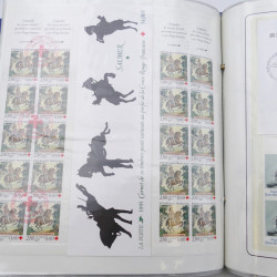 Collection timbres commémoratifs de France neufs et oblitérés.