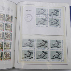 Collection timbres commémoratifs de France neufs et oblitérés.