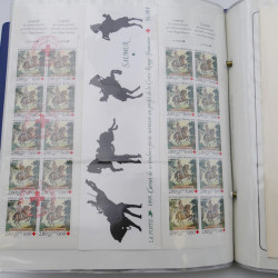 Collection timbres commémoratifs de France neufs et oblitérés.