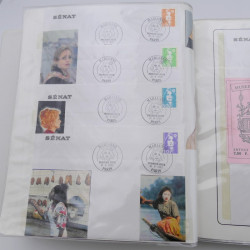 Collection timbres commémoratifs de France neufs et oblitérés.