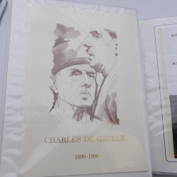 Collection timbres commémoratifs de France neufs et oblitérés.