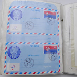 Collection timbres commémoratifs de France neufs et oblitérés.