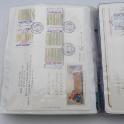 Collection timbres commémoratifs de France neufs et oblitérés.
