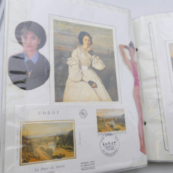 Collection timbres commémoratifs de France neufs et oblitérés.