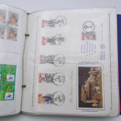 Collection timbres commémoratifs de France neufs et oblitérés.