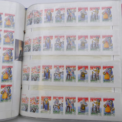 Collection timbres commémoratifs de France neufs et oblitérés.