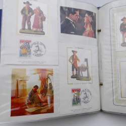 Collection timbres commémoratifs de France neufs et oblitérés.