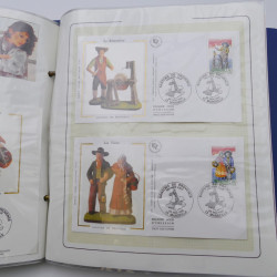 Collection timbres commémoratifs de France neufs et oblitérés.