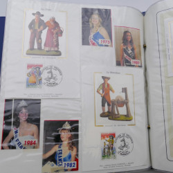Collection timbres commémoratifs de France neufs et oblitérés.