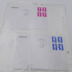 Vrac de timbres de France neufs et oblitérés en un carton.