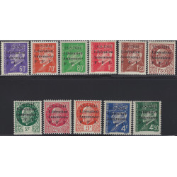 Libération d'Annemasse timbres N°20-30 série neuf**, R.
