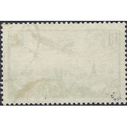 Timbre poste aérienne N°14 Paris oblitéré.