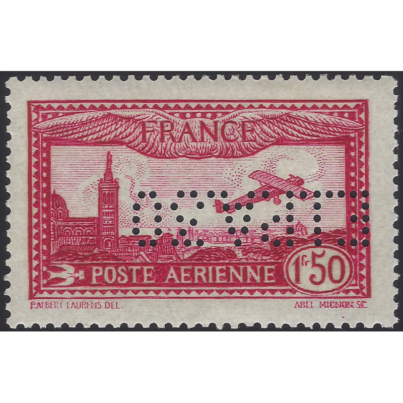 Timbre poste aérienne N°6d perforé EIPA30 neuf**, R.