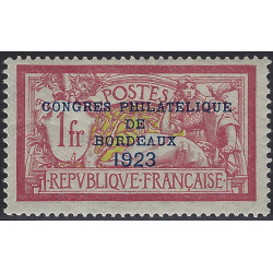 Congrès philatélique de Bordeaux timbre de France N°182 neuf*.