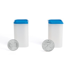 Tube Sqube pour 20 pièces 38 – 39 mm de diamètre, empilable.