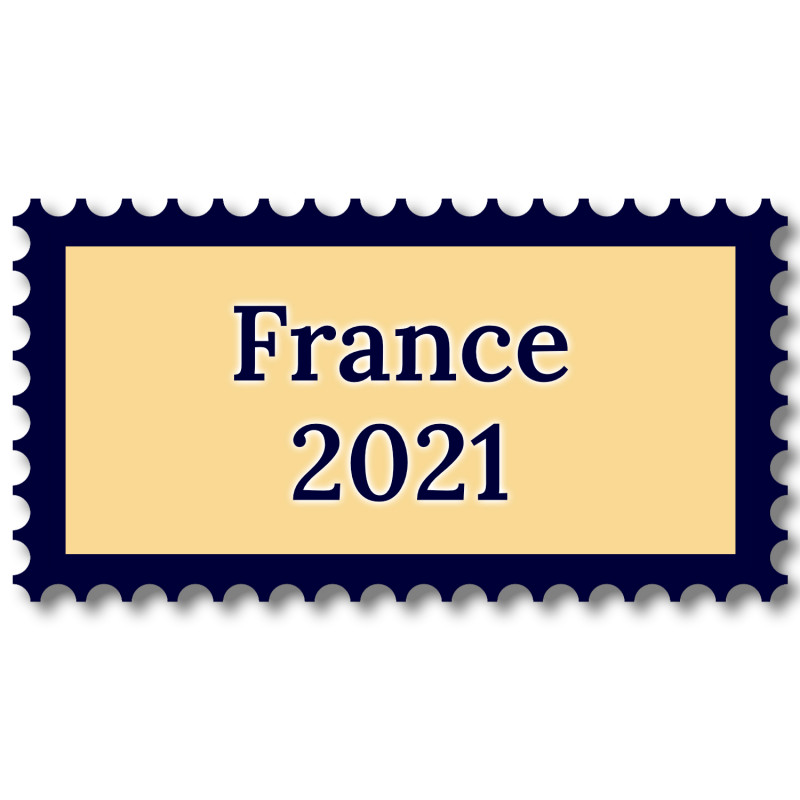 France 2021 année complète de timbres neufs**.