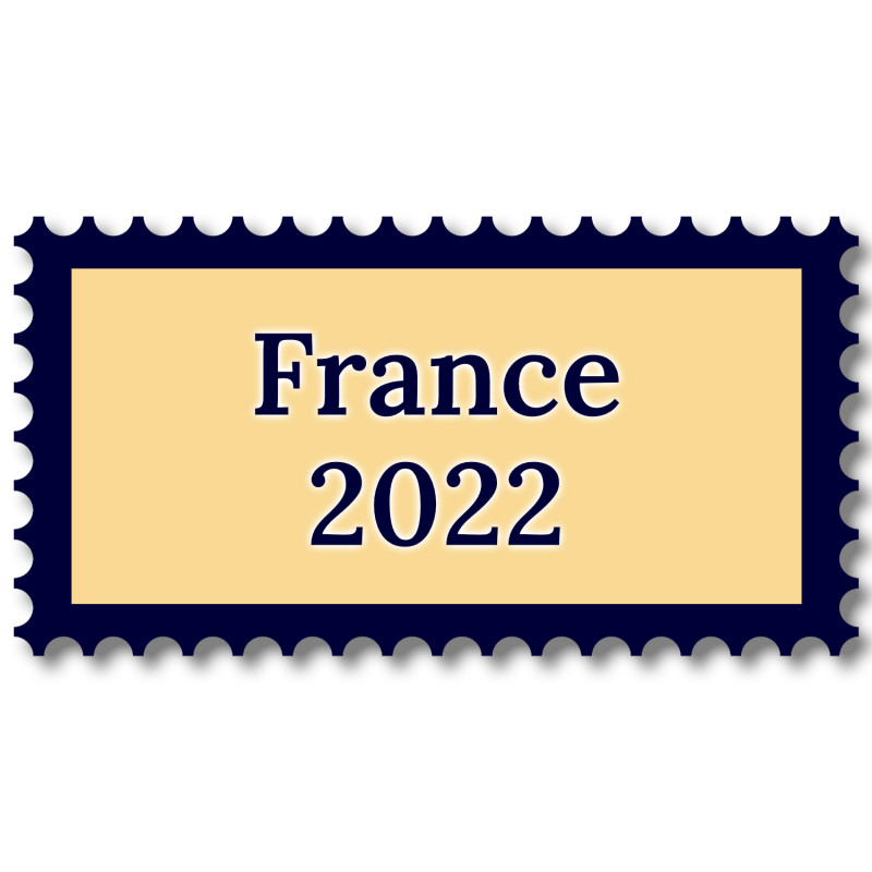 France 2022 année complète de timbres neufs**.