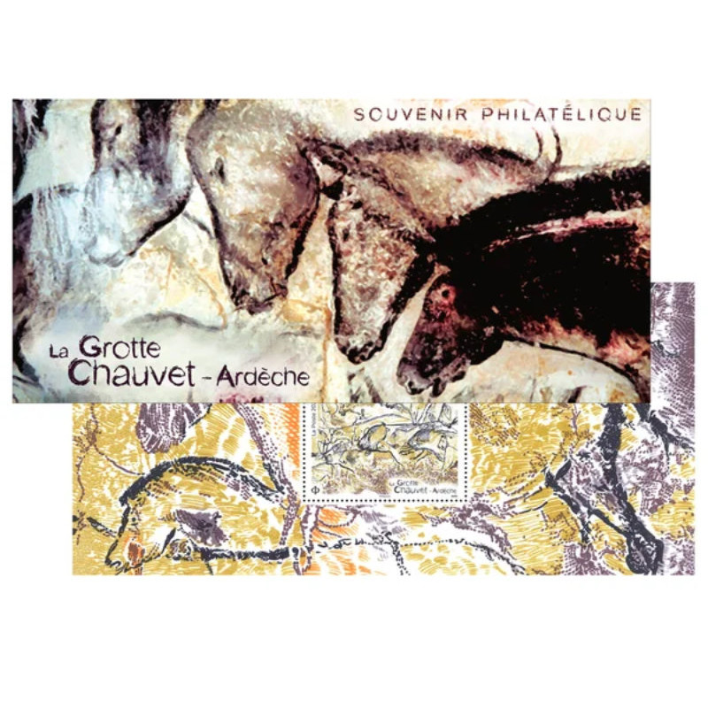 Bloc souvenir N°218 La grotte Chauvet neuf**.