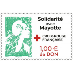 Timbre Solidarité avec Mayotte en feuillet de France N°F166 neuf**.